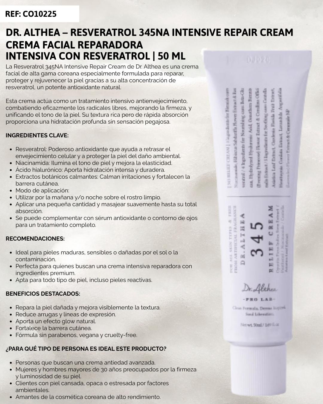 Crema intensiva con Resveratrol 50ml